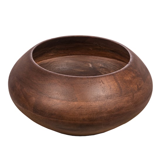 Hello Honey® 9.2" Modern Round Wood Bowl